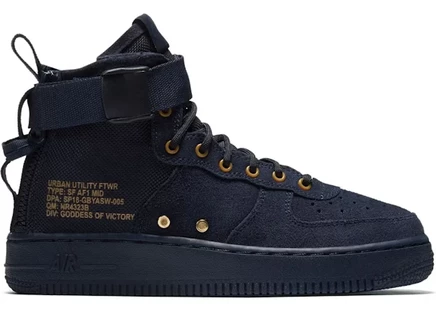 Nike SF Air Force 1 Mid Obsidian Black (GS) obsidian/obsidian-black
