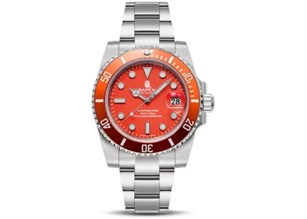 Мужские часы Bape Type 1 Bapex (2022), оранжево-серебристые