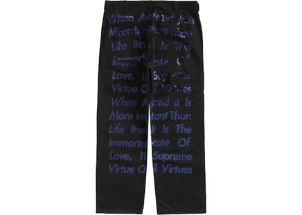 Мужские рабочие брюки Supreme JUNYA WATANABE CDG MAN, черные
