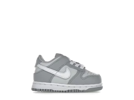 Детские кроссовки Nike Dunk Low (TD), бело-серые