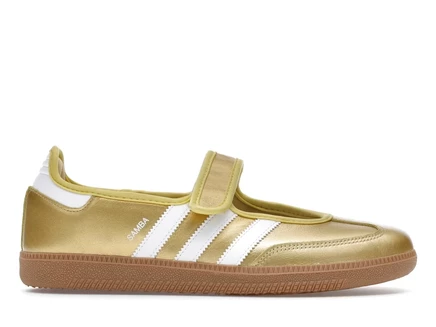 Женские кроссовки Adidas Samba Jane, золотисто-белые