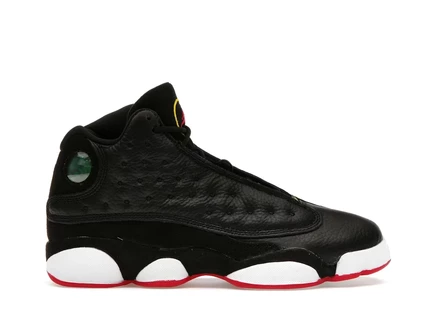 Детские кроссовки jordan 13 playoffs, черно-красные