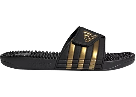 Мужские шлепанцы Adidas Adissage, черные/золотистые