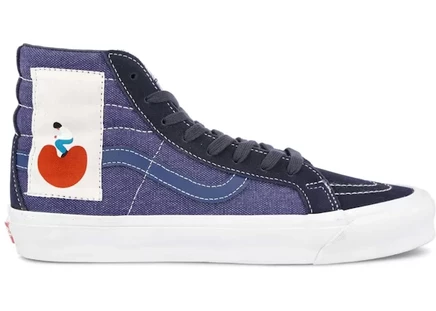 Унисекс кеды Vans Sk8-Hi LX Geoff McFetridge Freetime, синие/белые/красные