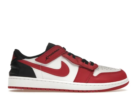 Мужские кроссовки Jordan 1 Low FlyEase, бело-черно-красные