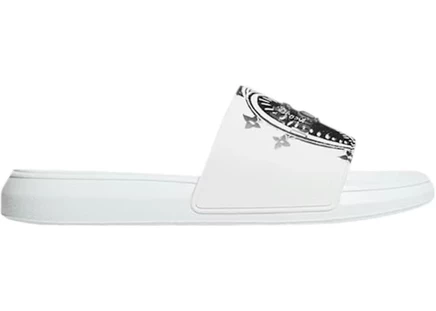 Мужские кроссовки Alexander McQueen Heart Slider, бело-черные