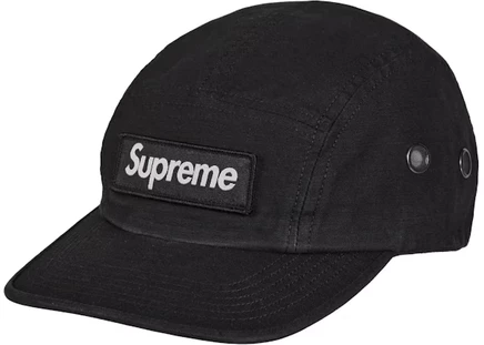 Унисекс кепка Supreme Military Camp Cap, черная