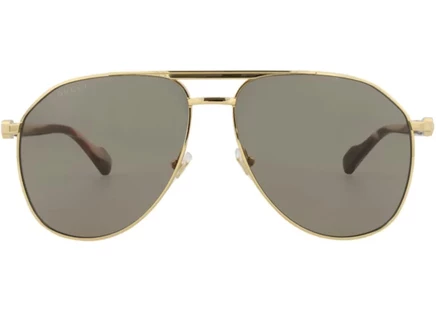Мужские солнцезащитные очки Gucci GG1220S, золото/коричневые