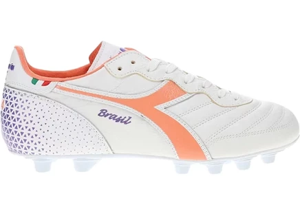 Мужские бутсы Diadora Brasil Italy OG, бело-лососевые
