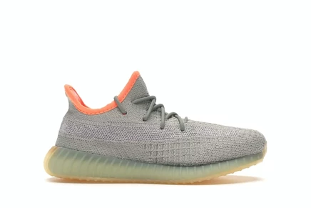 Детские кроссовки Adidas Yeezy Boost 350 V2, песчано-зеленые