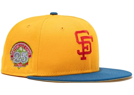 Мужская кепка New Era 59FIFTY Giants, золотая/индиго