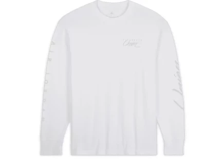 Мужской лонгслив Jordan x Union MJ L/S, белый/серо-дымчатый