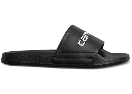 Мужские тапочки Carhartt WIP Slipper, черно‑белые