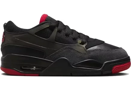 Детские кроссовки Jordan 4 RM Bred, черно-красные