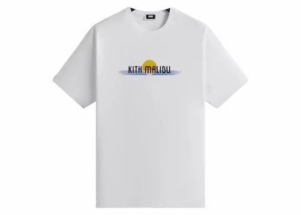 Мужская футболка Kith Malibu Sunshine Vintage, белая