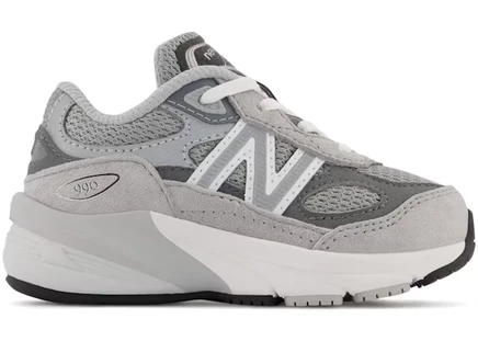 Детские кроссовки New Balance 990v6, серо-серебристые