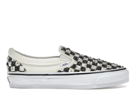 Мужские слипоны vans mattias gollin с жемчугом, черно-белые