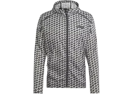 Мужская отражающая беговая куртка Adidas x Marimekko, черная