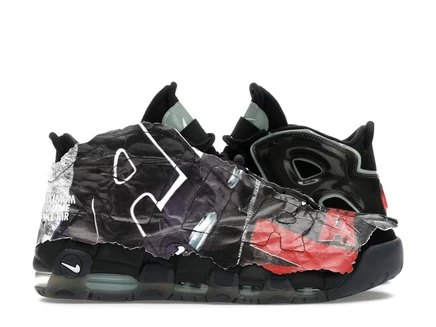 Мужские кроссовки Nike Air More Uptempo Maximum Volume, черные/многоцветные