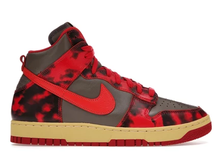 Мужские кроссовки Nike Dunk 1985, красные кислотной стирки