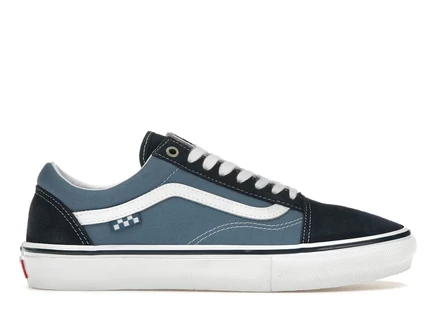 Мужские кеды vans old skool skate, темно-синие/белые