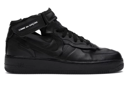 Мужские кроссовки Nike Air Force 1 Mid Comme des Garcons, черные