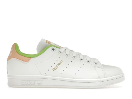 Мужские кроссовки Adidas Stan Smith Disney Miss Piggy and Kermit, белые