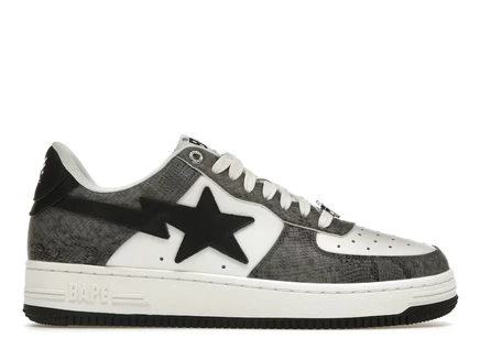 Мужские кроссовки Bape Sta Snake Skin, черные