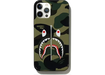 Унисекс чехол Bape 1st Camo Shark для iPhone 12/12 Pro, зеленый