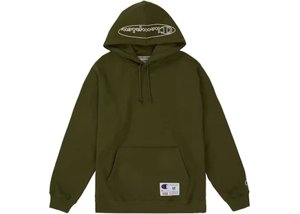 Мужская худи Supreme Champion Outline, темно-оливковая