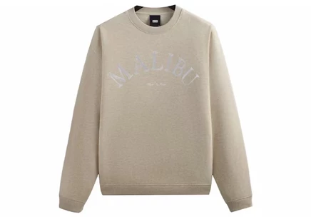 Мужской свитшот Kith Malibu Souvenir, меланж овсяный