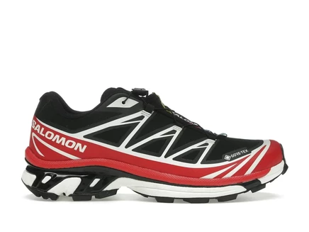 Мужские кроссовки Salomon XT-6 Gore-Tex, черно-красно-бежевые