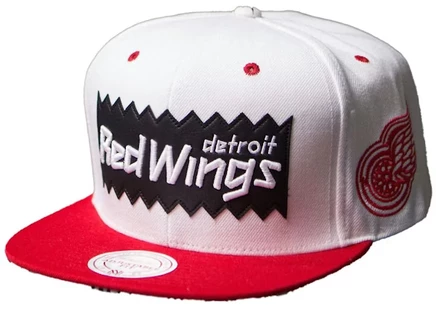 Унисекс кепка Mitchell & Ness STA3 шерстяная, бело-красная