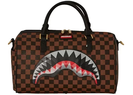 Мужская сумка-дуффл Sprayground Sip Lenticular Chomp, коричневая