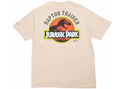 Мужская футболка BAIT x Jurassic Park Raptor Trainer, песочная