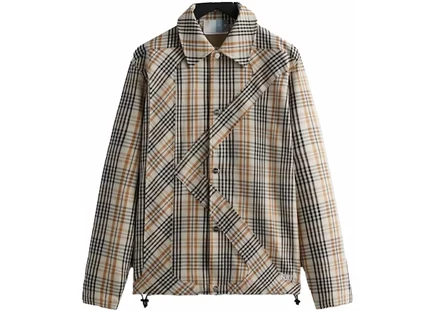 Мужская куртка kith plaid initial k, муслин