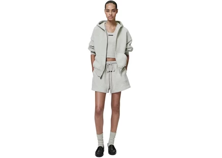 Женские шорты Fear of God Essentials Classic Fleece, серые