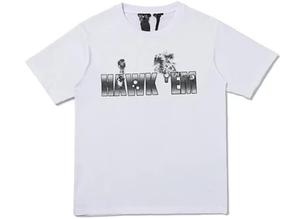 Мужская футболка Pop Smoke x Vlone Hawk Em', белая