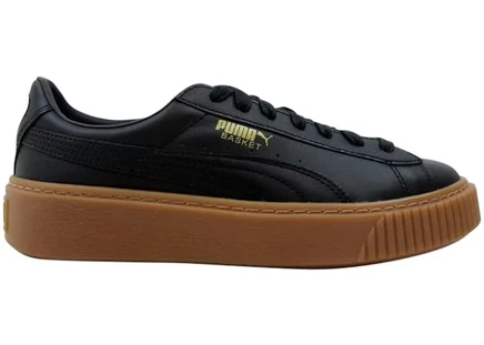 Женские кроссовки Puma Basket Platform Core, черные