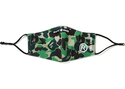 Мужская маска для лица Bape ABC Camo, зеленая