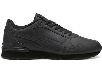 Мужские кожаные кроссовки Puma ST Runner v4, черно-серые