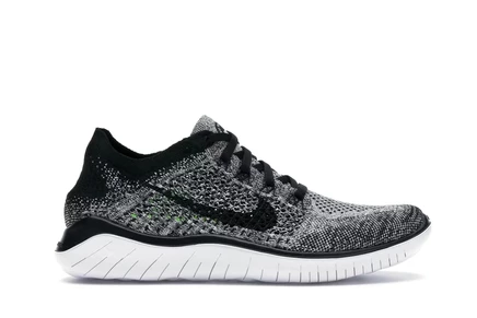 Женские кроссовки Nike Free RN Flyknit 2018, черно-белые