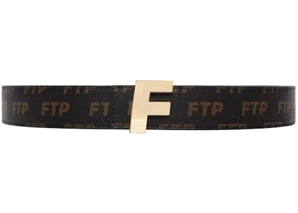 Мужской ремень FTP Logo Repete, коричневый