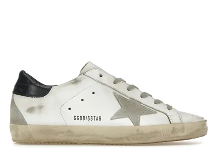 Женские кеды Golden Goose Super-Star, белые/темно-синие