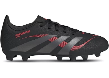 Детские бутсы Adidas Predator Club, черно-серо-красные