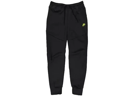 Мужские джоггеры Nike Tech Fleece, Black/Volt