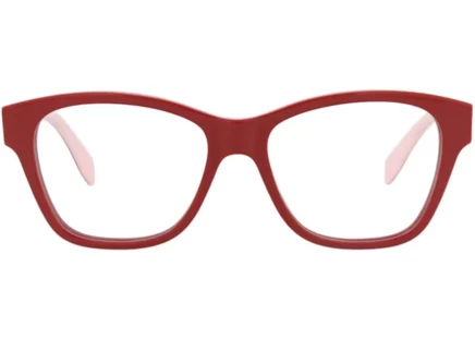Женские оптические очки Alexander McQueen AM0306O, красные