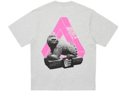 Мужская футболка Palace Seoul 2 Tri-Ferg, серый меланж