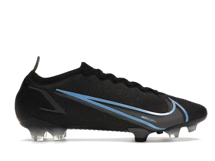 Nike Vapor 14 Elite FG Flyknit Black Iron Grey Blue black/iron grey/light blue