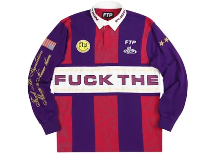 Мужская регбийная футболка FTP Souvenir, фиолетовая